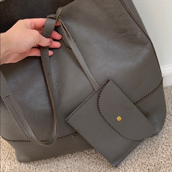 Jcrew leather tote - Picture 3 of 12